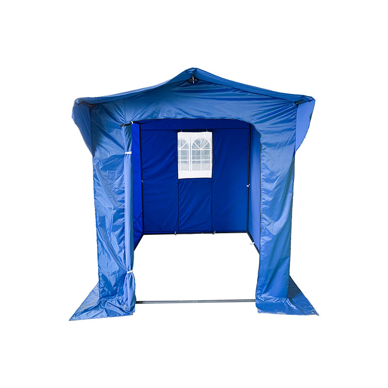 Összecsukható sátor pro struktúra sorozat 50 mm -es alumínium + 4 dupla oldal PVC 520G/m² TARP professzionális igényekhez vagy napi használathoz Kék